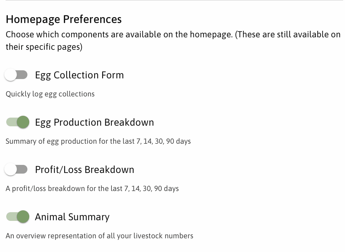 Customize homepage components