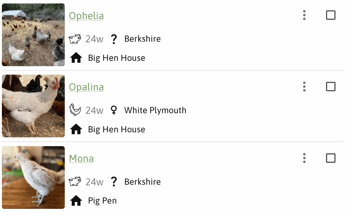 Animal Listings